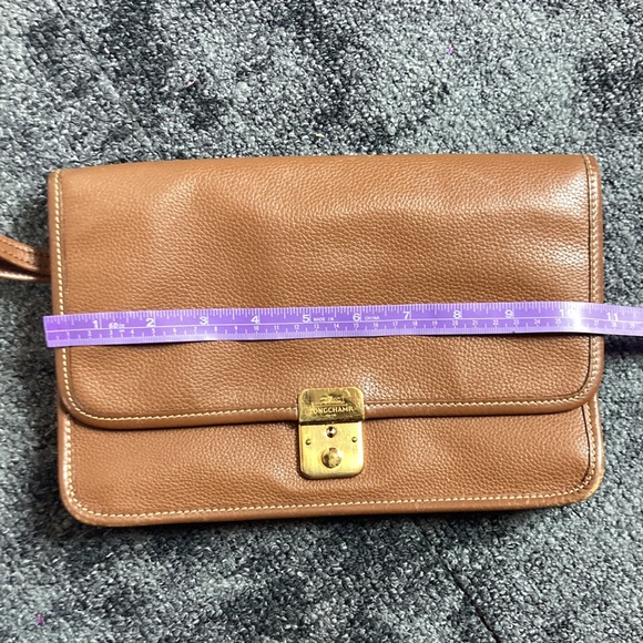 Vintage Longchamp Leather Envelope Clutch - Picture 16 of 17